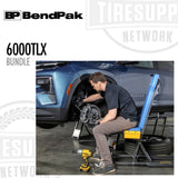 BendPak | QuickJack 6000TLX Bundle with Lift, Wall Hangars & Pinch-Weld Blocks, 6000-lb Capacity (6000TLX-Bundle)