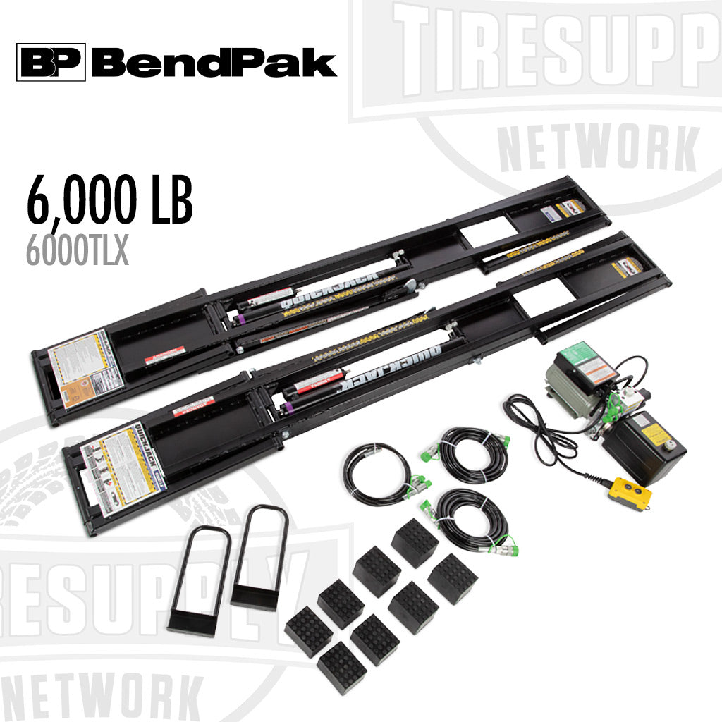 BendPak | Portable Car Lift 6,000-lb Capacity - QuickJack - Extended Length - 24″ Rise - 76″ Frame Length (6000TLX)