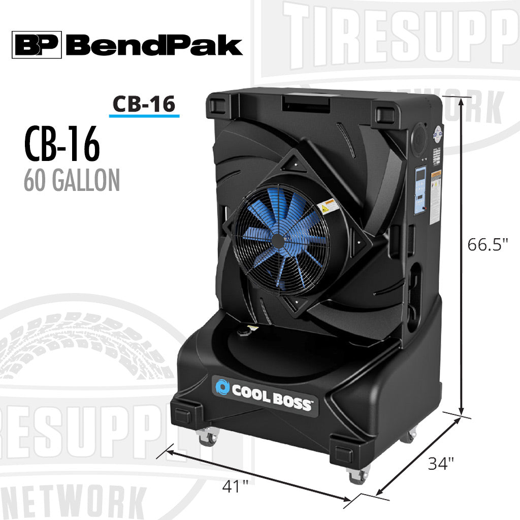 BendPak | Cool Boss CB-16 Airflow Extreme Portable Air Cooler - 60 Gallon (CB-16)