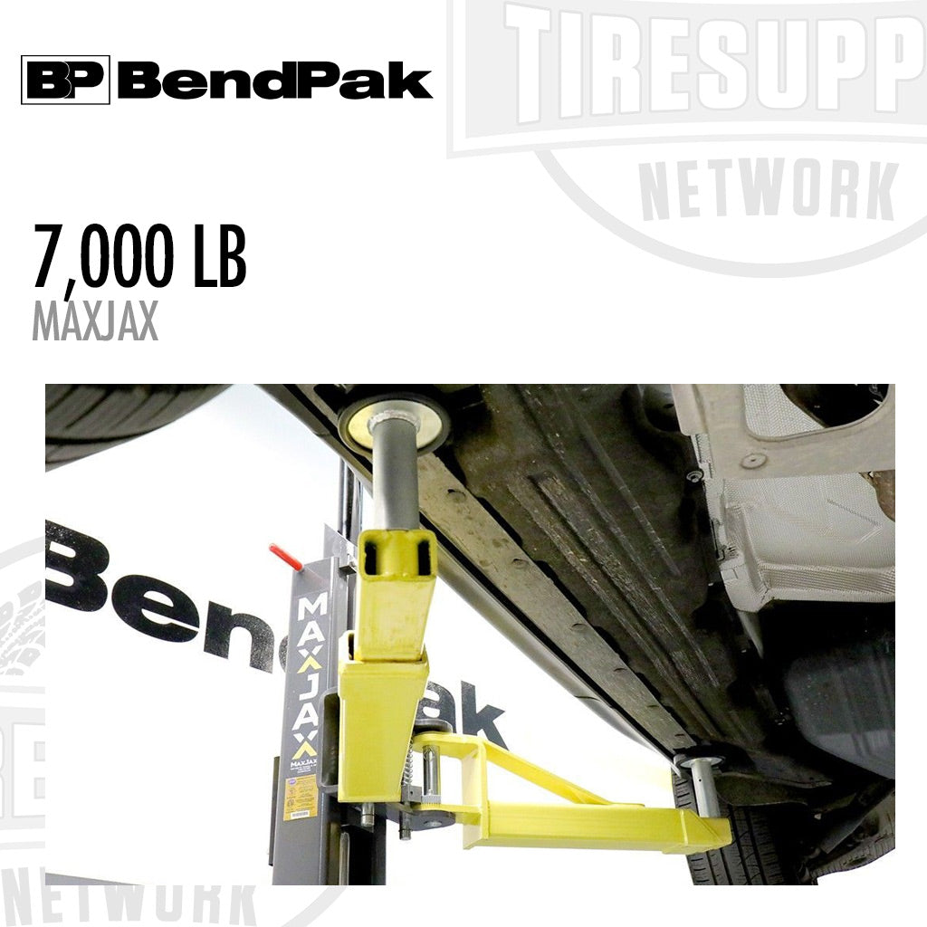BendPak | 2-Post Lift 7,000-lb Capacity - Portable Garage Car Lift - M7K (MaxJax)