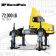 BendPak PCL-18B 4 mobile column lift system, 72000 lb capacity, set of 4