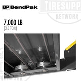BendPak | 4-Post Lift 7,000 lb Capacity / Narrow Car Lift / High Rise - HD-7P (5175510)
