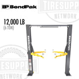 BendPak | 2-Post Lift 12,000 lb Capacity / Clearfloor / Screw Pads / High-Rise 12APX (5175556)