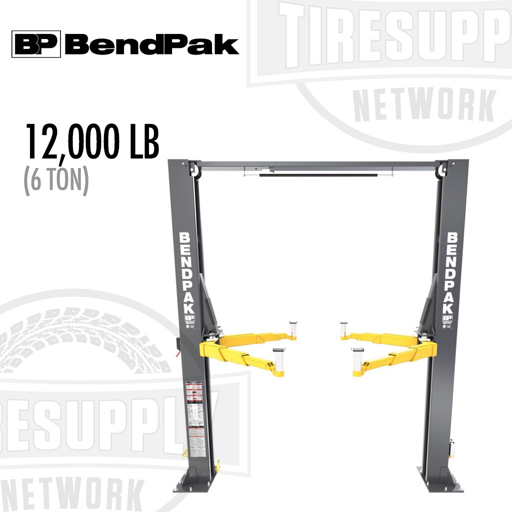 BendPak | 2-Post Lift 12,000 lb Capacity / Clearfloor / Screw Pads / High-Rise 12APX (5175556)