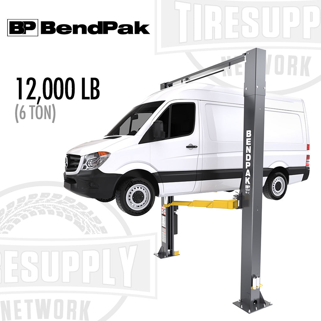 BendPak | 2-Post Lift 12,000 lb Capacity / Clearfloor / Screw Pads / High-Rise 12APX-192 (5175557)