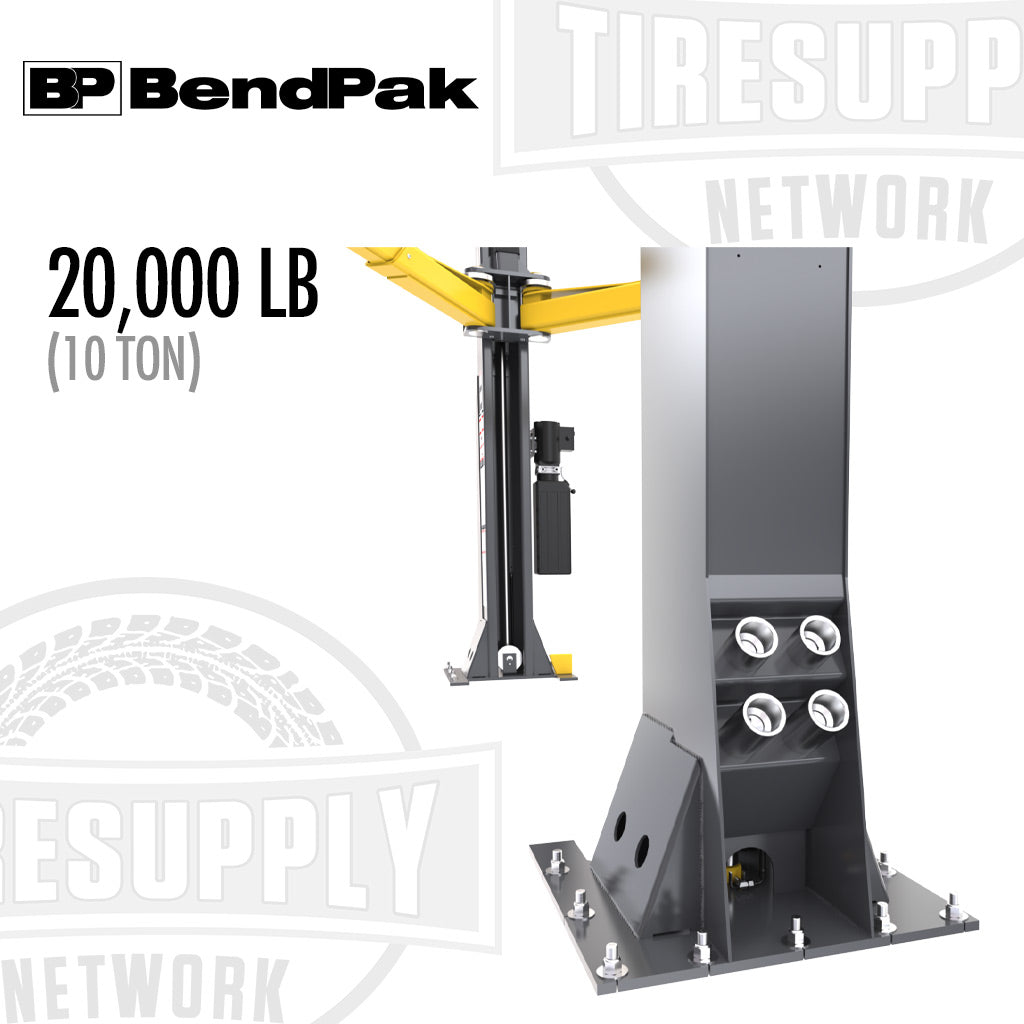 BendPak | 2-Post Lift 20,000 lb Capacity / Clearfloor / High-Rise / 192&quot; O.A. Height / Post Extension 20AP-192 (5175615)