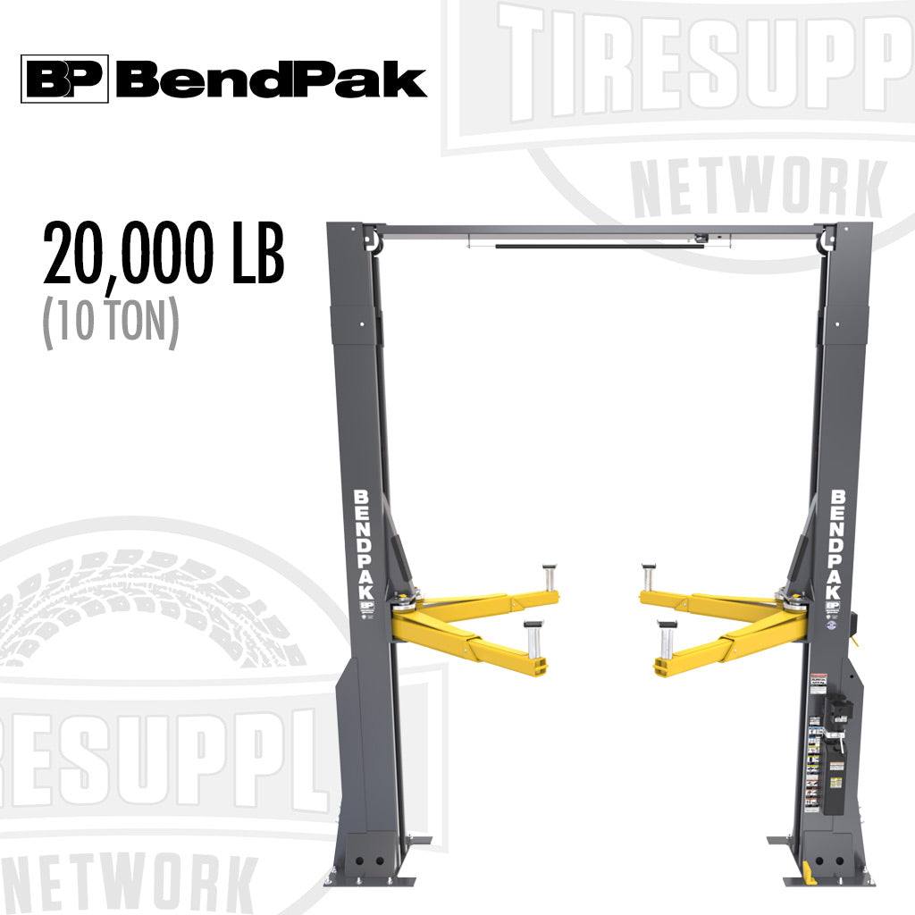 BendPak | 2-Post Lift 20,000 lb Capacity / Clearfloor / High-Rise / 192&quot; O.A. Height / Post Extension 20AP-192 (5175615)