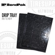 Two black drip trays with BendPak branding on a white background. 5700301