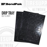 Two black drip trays with BendPak branding on a white background. 5700301