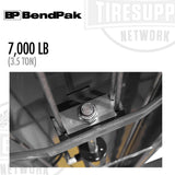 BendPak | 4-Post Lift 7,000 lb Capacity / Narrow Car Lift / High Rise - HD-7P (5175510)
