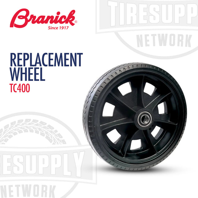 Replacement wheel TC400 with Branick and TireSupply Network branding on a white background 106-016.