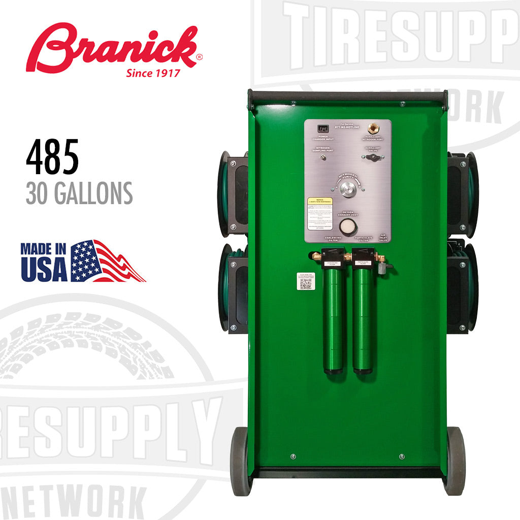 Nitrogen Inflator Unit Branick 485 | Mobile Nitrogen Inflation System - 30 Gallons – Tire ...
