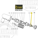 Bruno Wessel | Tire Stud Replacement Part - Metering Lever (0127)