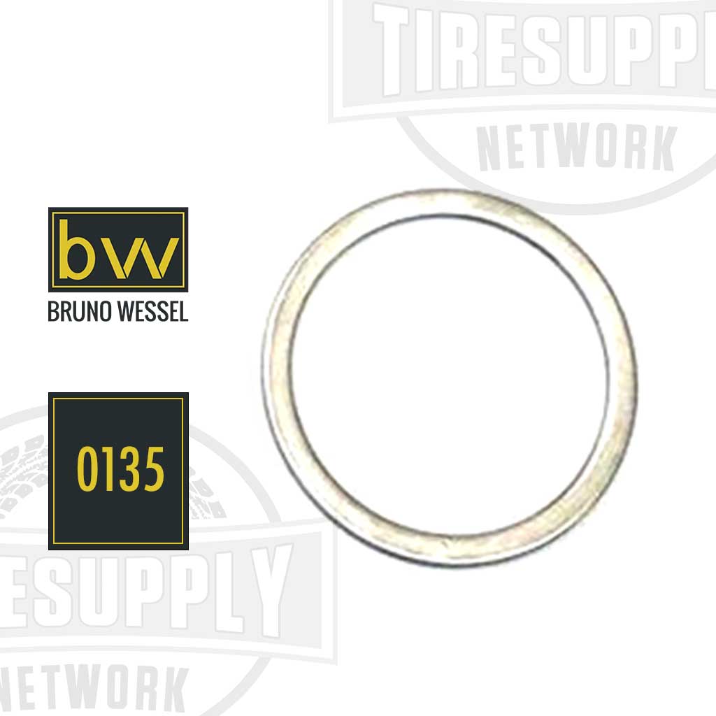 A steel ring replacement part for Bruno Wessel tire stud insertion tools, with the product number 0135 displayed.
