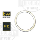 A steel ring replacement part for Bruno Wessel tire stud insertion tools, with the product number 0135 displayed.