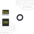 A small black piston cup pictured with the Bruno Wessel brand logo and part number 0383.