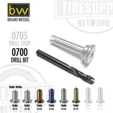 Drill bits and related components with Bruno Wessel and TIRE SUPPLY Network. 0700 Drill Bit used with TSMI 11, 12, 13, 15, 16, 17