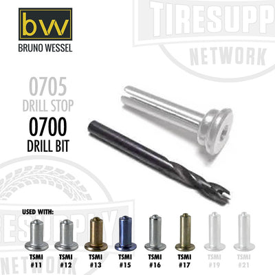 Drill bits and related components with Bruno Wessel and TIRE SUPPLY Network. 0700 Drill Bit used with TSMI 11, 12, 13, 15, 16, 17