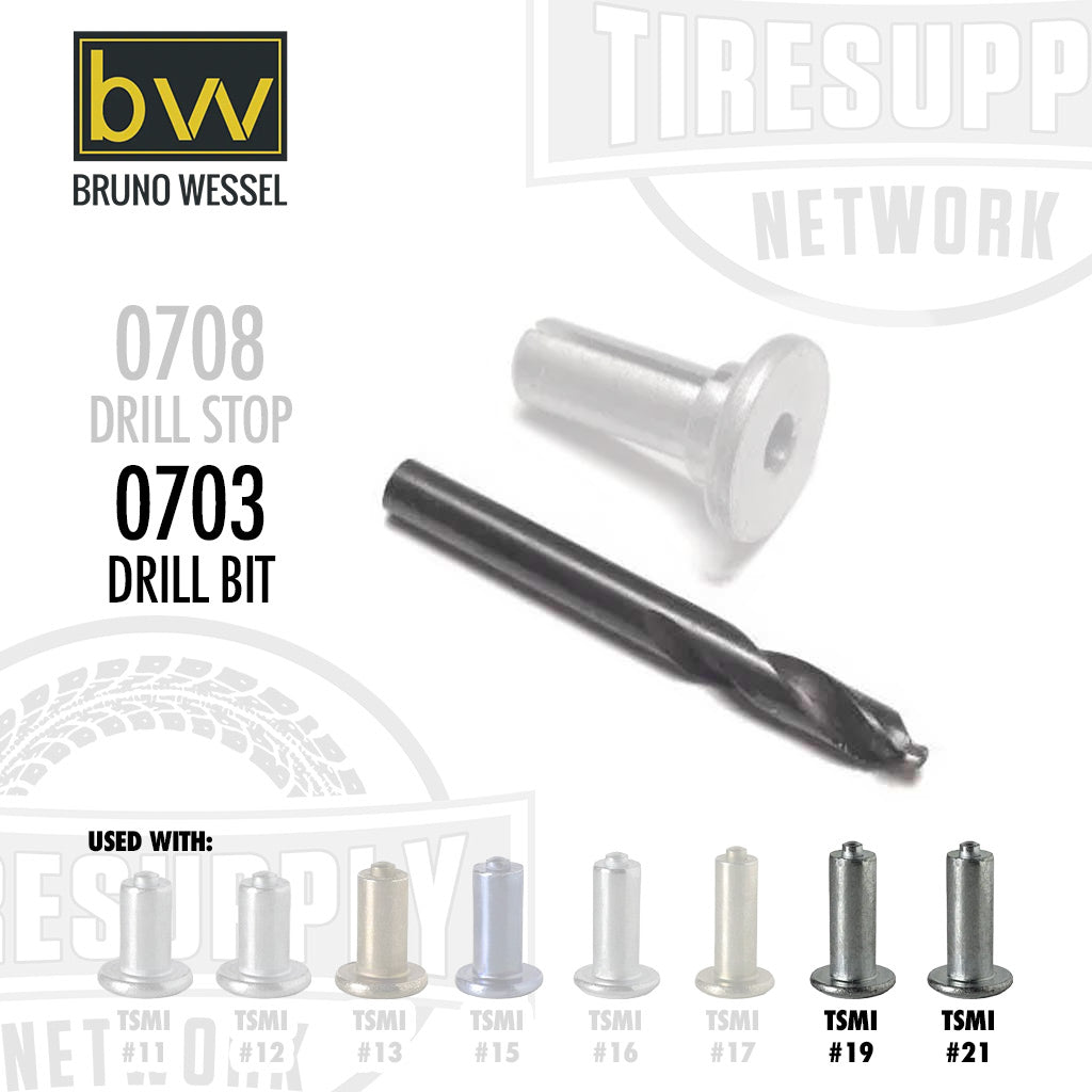 Brun Wessel drill bit 0703 for TSMI 19 & 21