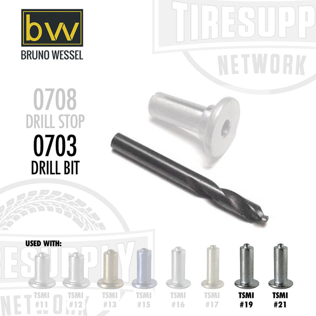 Brun Wessel drill bit 0703 for TSMI 19 & 21