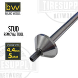 Bruno Wessel | SRT-4.4 Stud Removal Tool with 5mm & 4.4mm Tips for Lightweight Steel Studs #12 and #13 (STP0016)