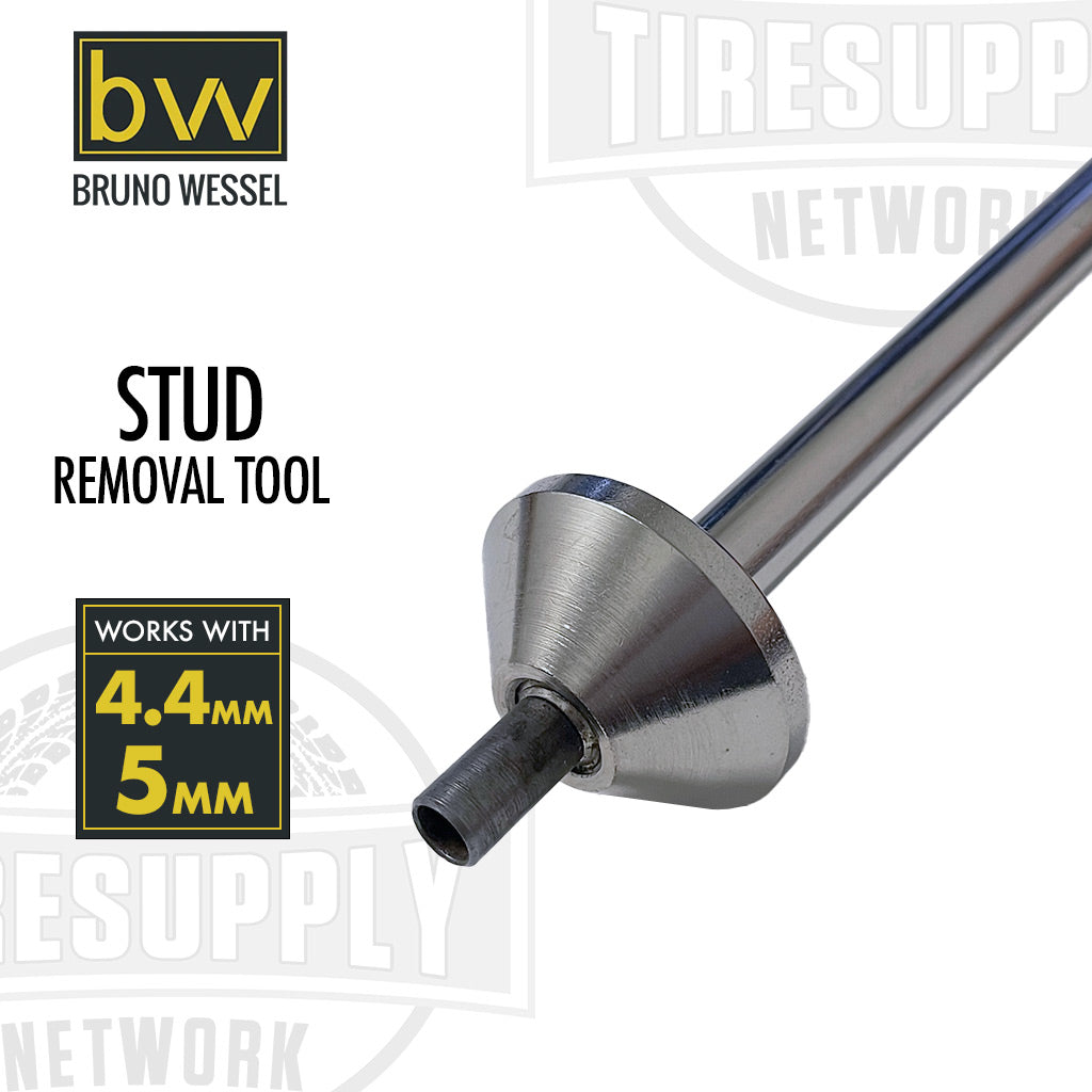 Bruno Wessel | SRT-4.4 Stud Removal Tool with 5mm &amp; 4.4mm Tips for Lightweight Steel Studs #12 and #13 (STP0016)