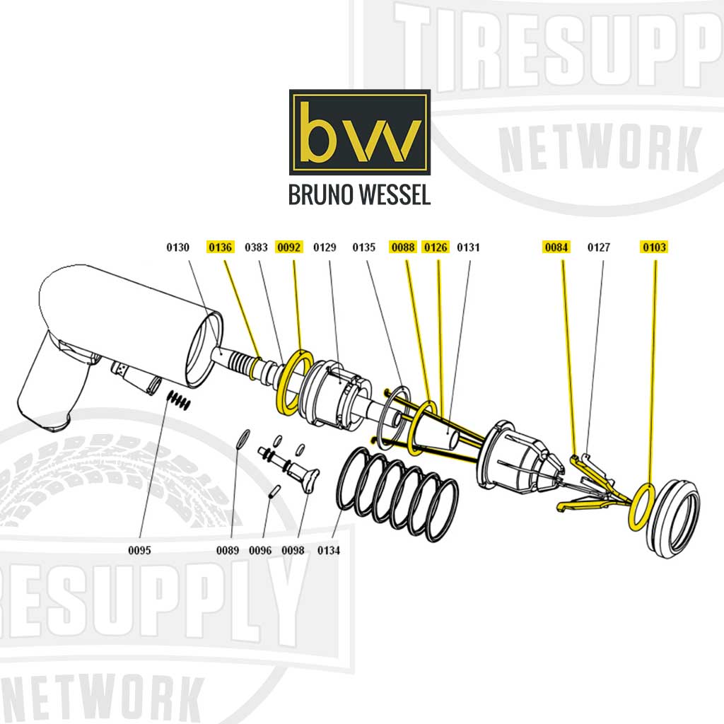 Bruno Wessel | TSIT-8, TSIT-9, TSIT-11 - Stud Gun Large Repair Kit (0382)