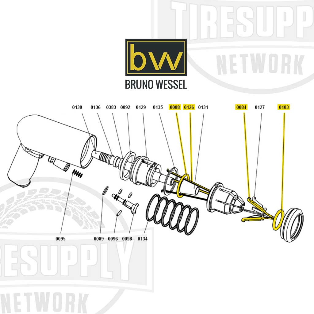 Bruno Wessel TSIT-8, TSIT-9, TSIT-11 - 0381 Stud Gun Small Repair Kit