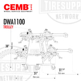 CEMB | Performance 8-Sensor CCD Wheel Alignment System Trolley (DWA1100TROLLEY)