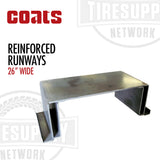 Metallic reinforced runway with Coats branding on a white background