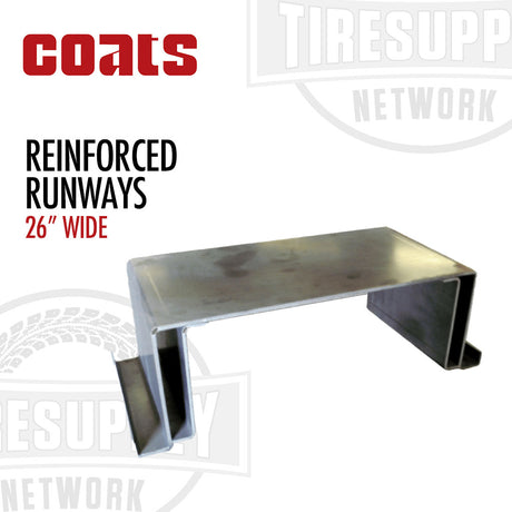 Metallic reinforced runway with Coats branding on a white background
