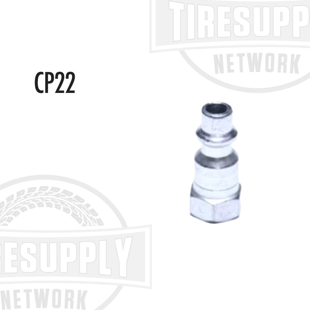 Female Steel Industrial Interchange Plug (1/4″) (CP22)