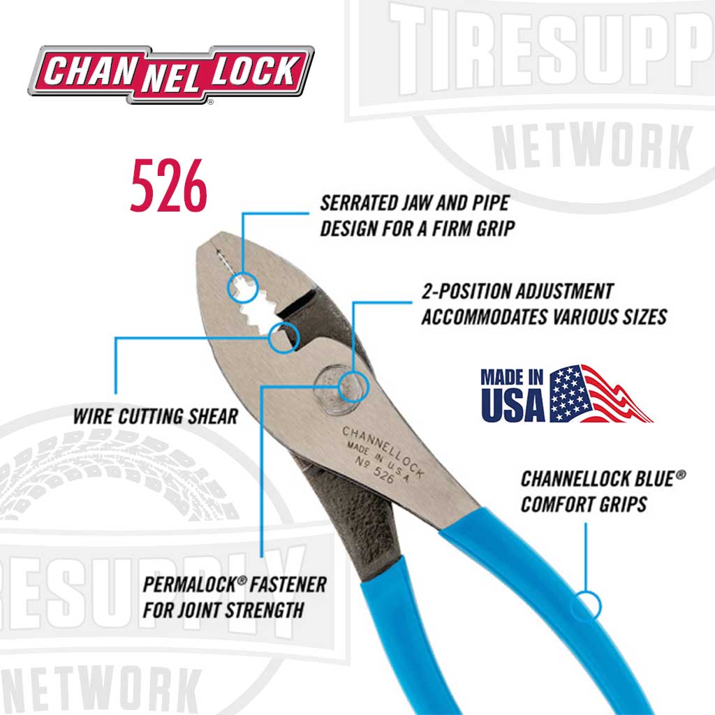 Channellock | 6.5″ Pliers Slip Joint Pliers (526)