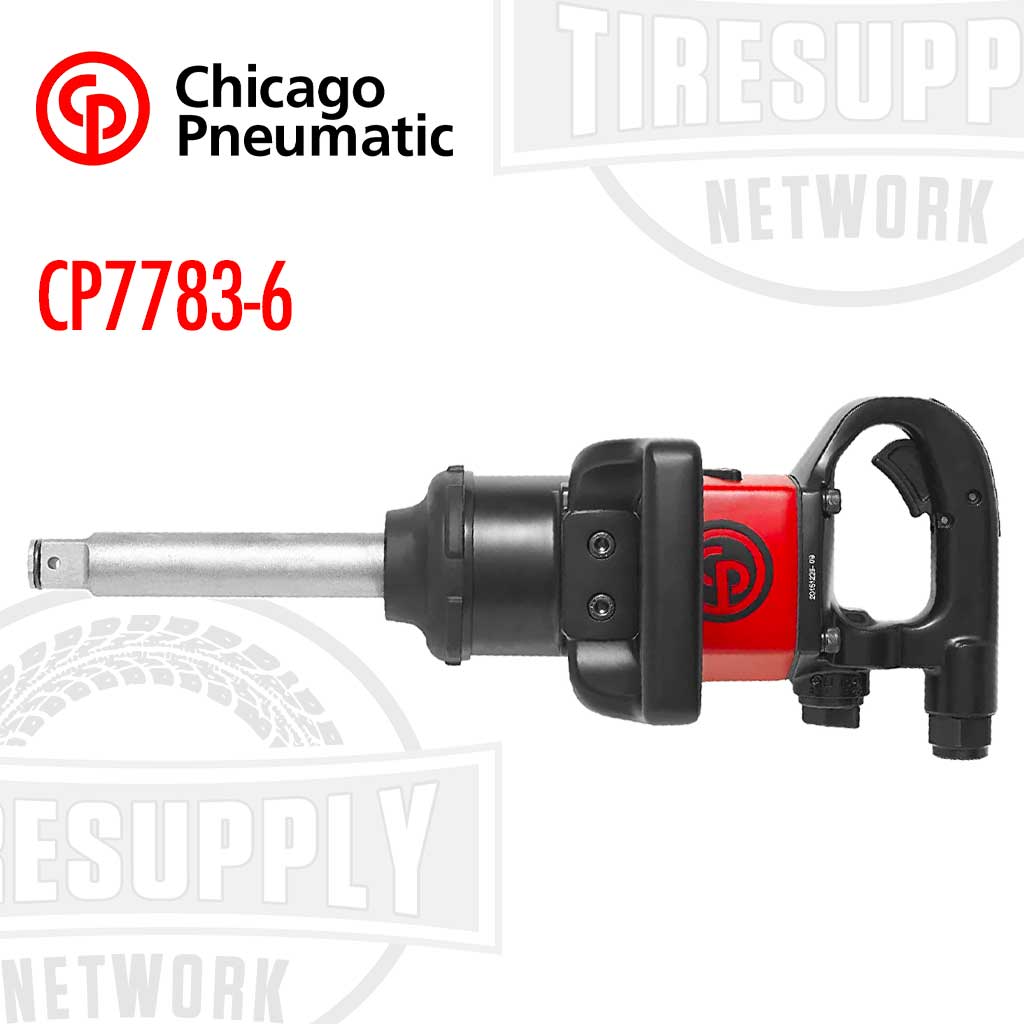 Chicago Pneumatic | Ultra-Lightweight High-Torque 1″ Drive Impact Wrench w/ Extended Anvil (CP7783-6)