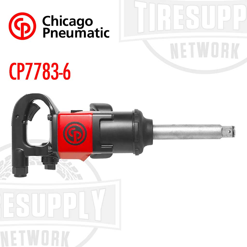 Chicago Pneumatic | Ultra-Lightweight High-Torque 1″ Drive Impact Wrench w/ Extended Anvil (CP7783-6)