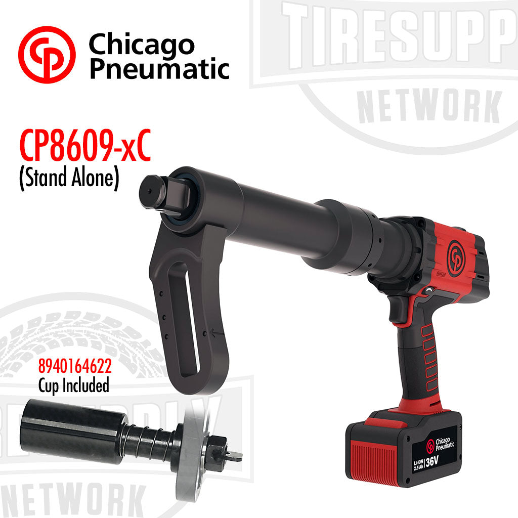 Chicago Pneumatic | 1&quot; Battery Torque Wrench 36V 2.5AH - Extended Cup 1 Trigger &amp; Safety (CP8609*)