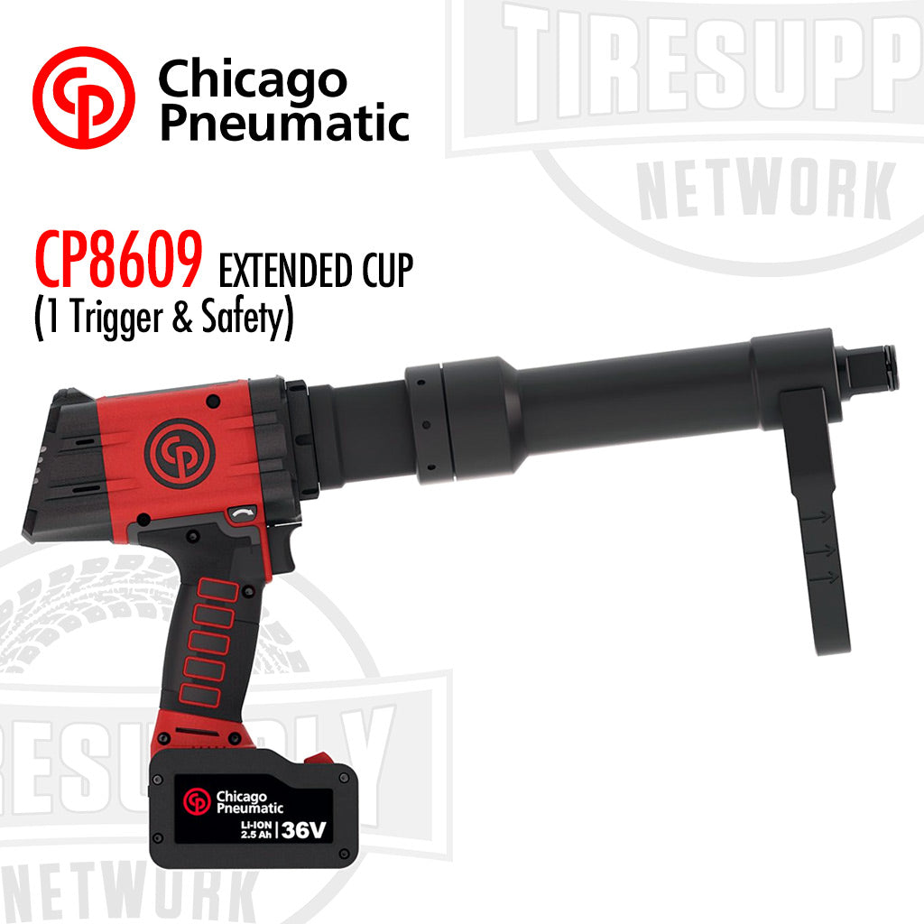 Chicago Pneumatic | 1" Battery Torque Wrench 36V 2.5AH - Extended Cup 1 Trigger & Safety (CP8609*)