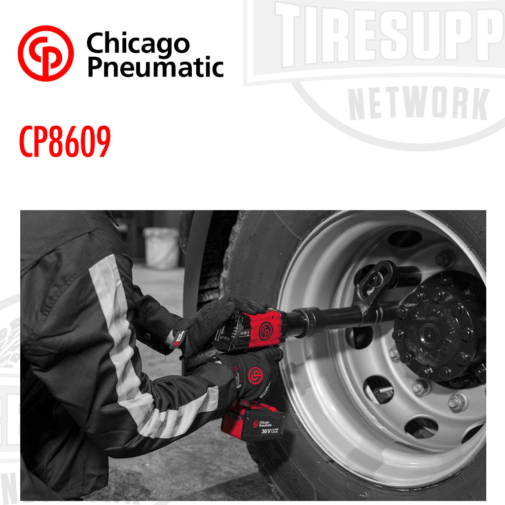 Chicago Pneumatic | 1" Battery Torque Wrench 36V 2.5AH - Extended Cup 1 Trigger & Safety (CP8609*)