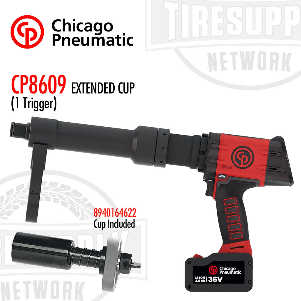 Chicago Pneumatic | 1&quot; Battery Torque Wrench 36V 2.5AH - Extended Cup 1 Trigger (CP8609*)