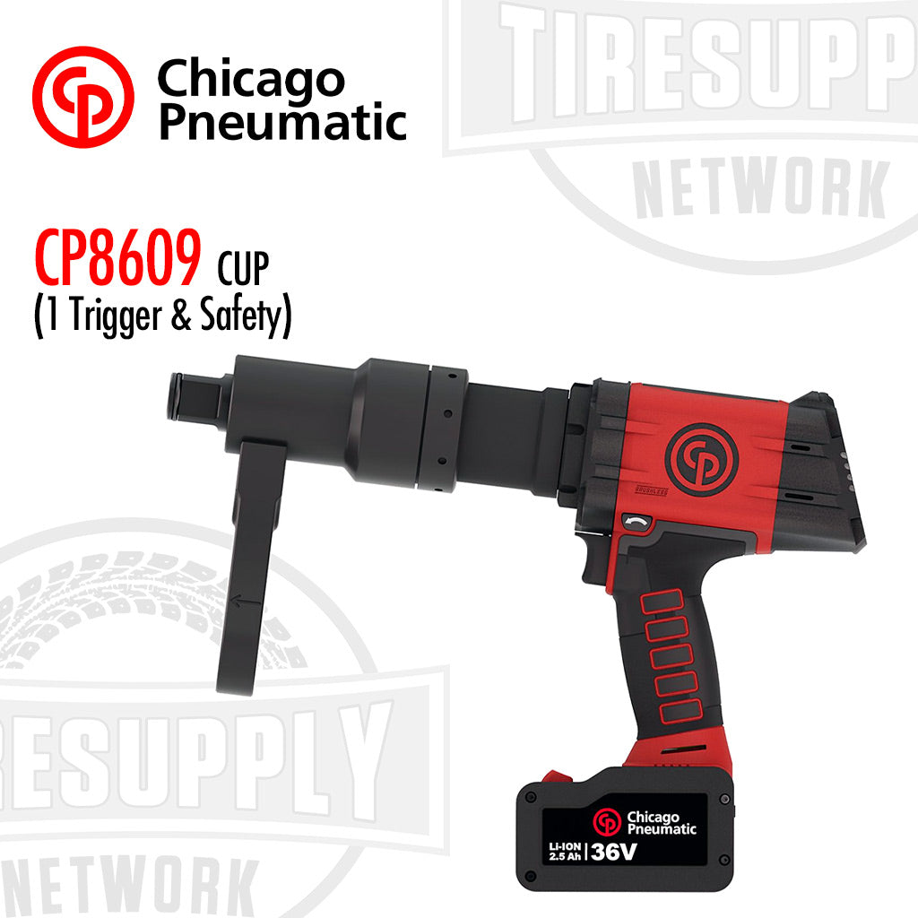 Chicago Pneumatic | 1&quot; Battery Torque Wrench 36V 2.5AH - Cup 1 Trigger &amp; Safety (CP8609*)
