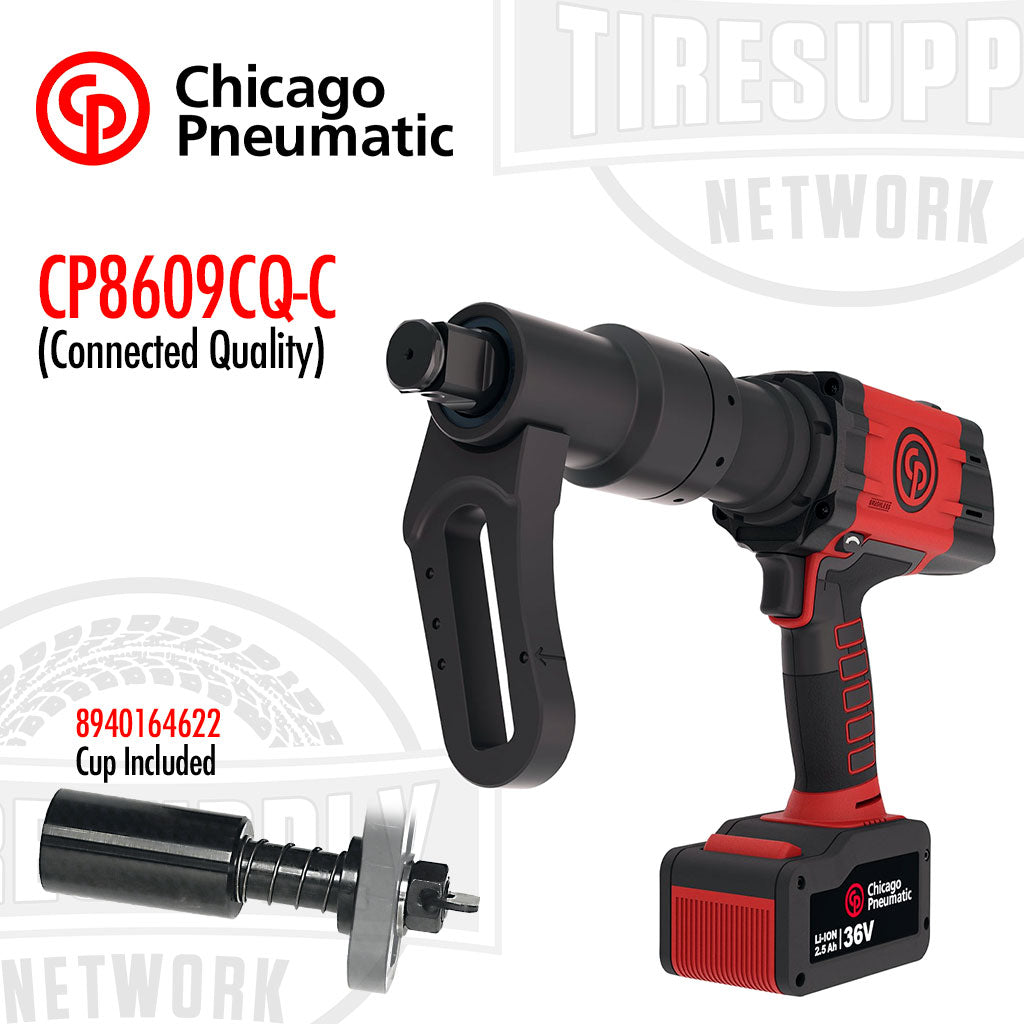 Chicago Pneumatic | 1&quot; Battery Torque Wrench 36V 2.5AH - Cup 1 Trigger &amp; Safety (CP8609*)