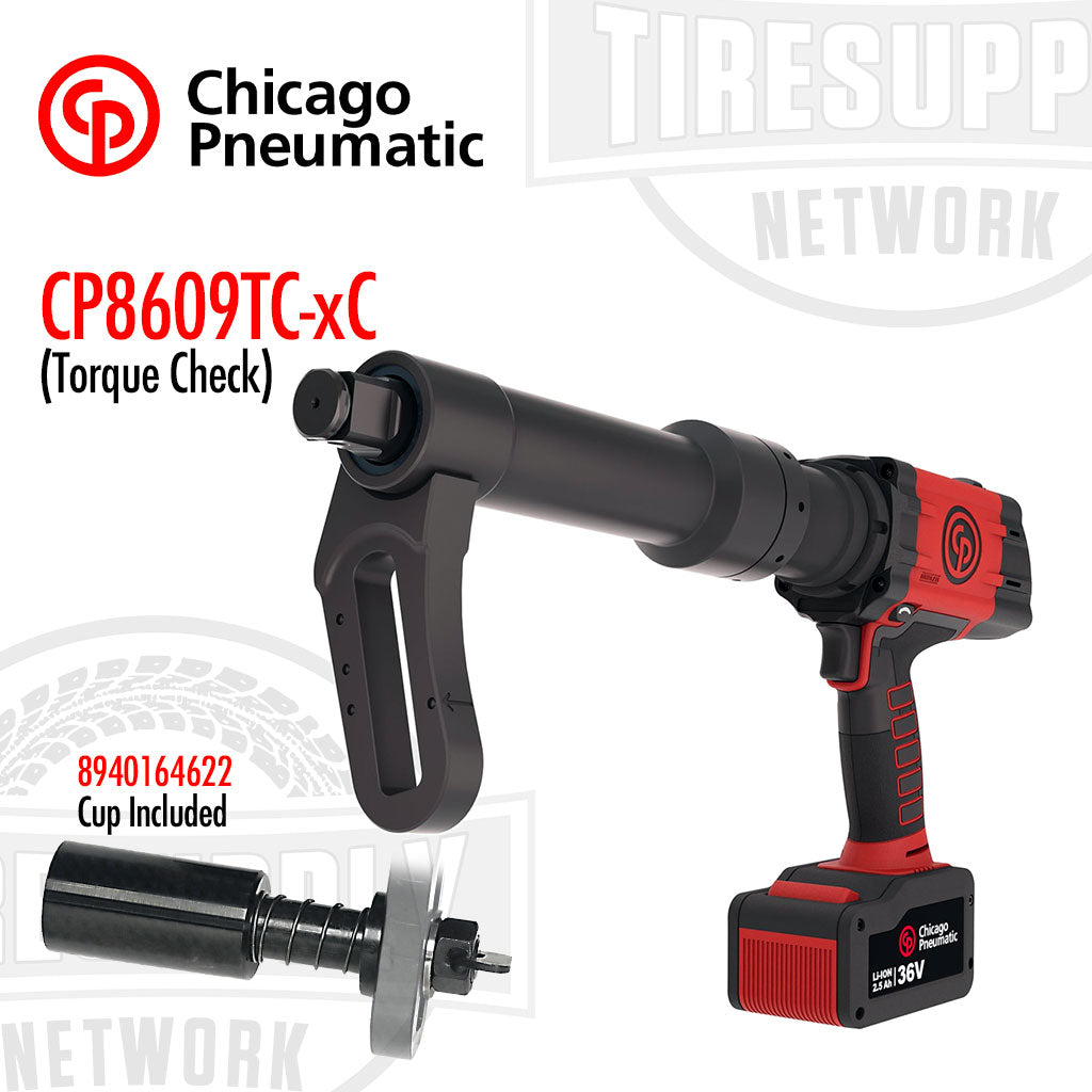 Chicago Pneumatic | 1&quot; Battery Torque Wrench 36V 2.5AH - Extended Cup 1 Trigger &amp; Safety (CP8609*)