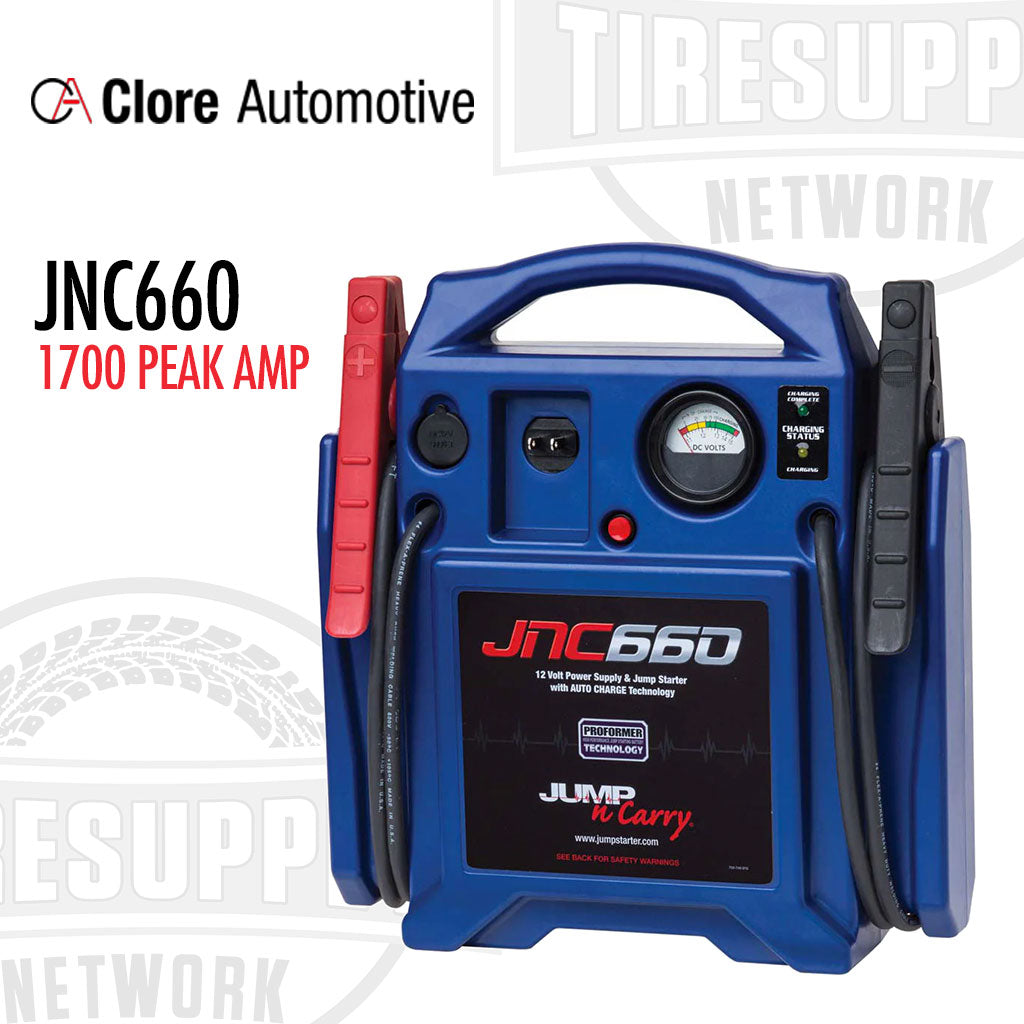 Clore Automotive | Solar JNC660 Jump-N-Carry 1700 Peak Amp 12 Volt Jump Starter (SOLJNC660C)