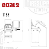 Coats | 1185 Compact Space-Saver Wheel Balancer with LCD Video Display (8001185)