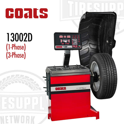Coats 13002D Static-On-Screen. Simultaneously displays both static and dynamic unbalance data. 2D Automatic Data Entry: Offers automatic data entry of distance and diameter. This eliminates the chance of technician error and speeds up the balancing.