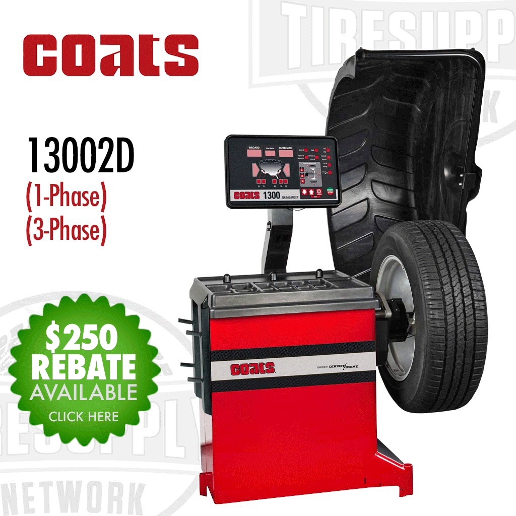Coats | 1300 2D Direct Drive Wheel Balancer - 1-Phase or 3-Phase (80013002D*)
