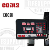 Coats 13002D Static-On-Screen. Simultaneously displays both static and dynamic unbalance data. 2D Automatic Data Entry: Offers automatic data entry of distance and diameter. This eliminates the chance of technician error and speeds up the balancing.