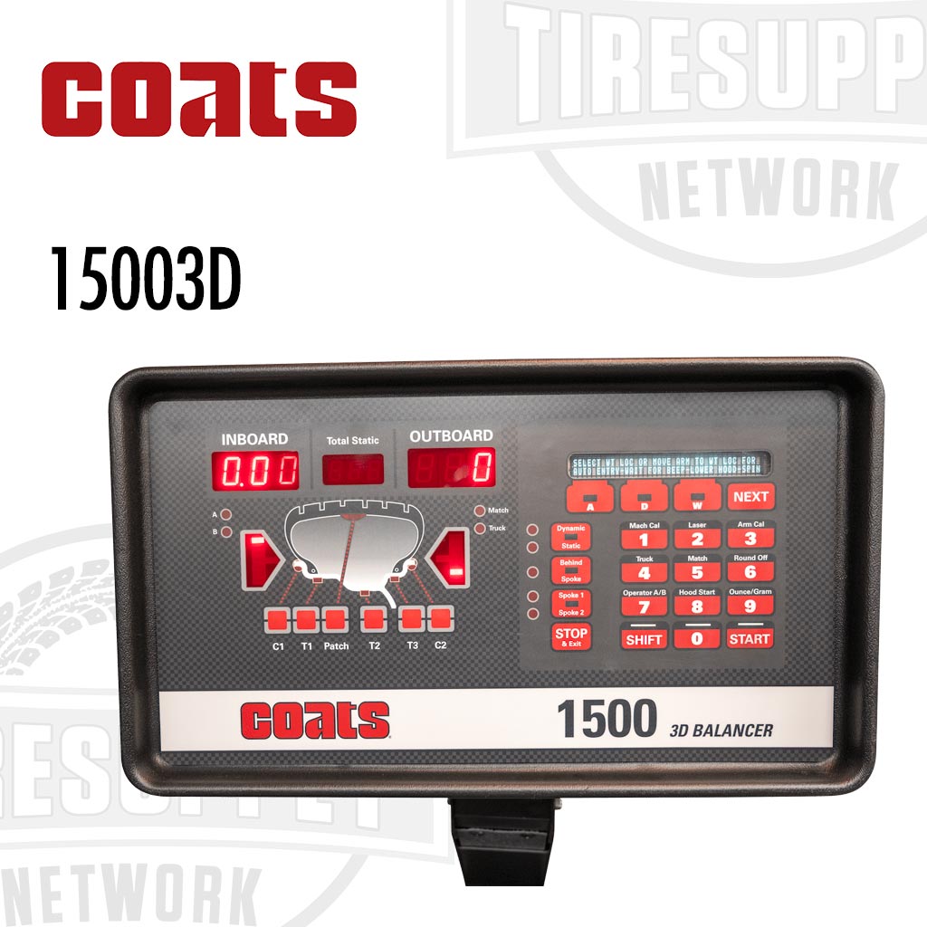 Coats | 1500 3D Direct Drive Wheel Balancer - 1-Phase or 3-Phase (80015003D*)