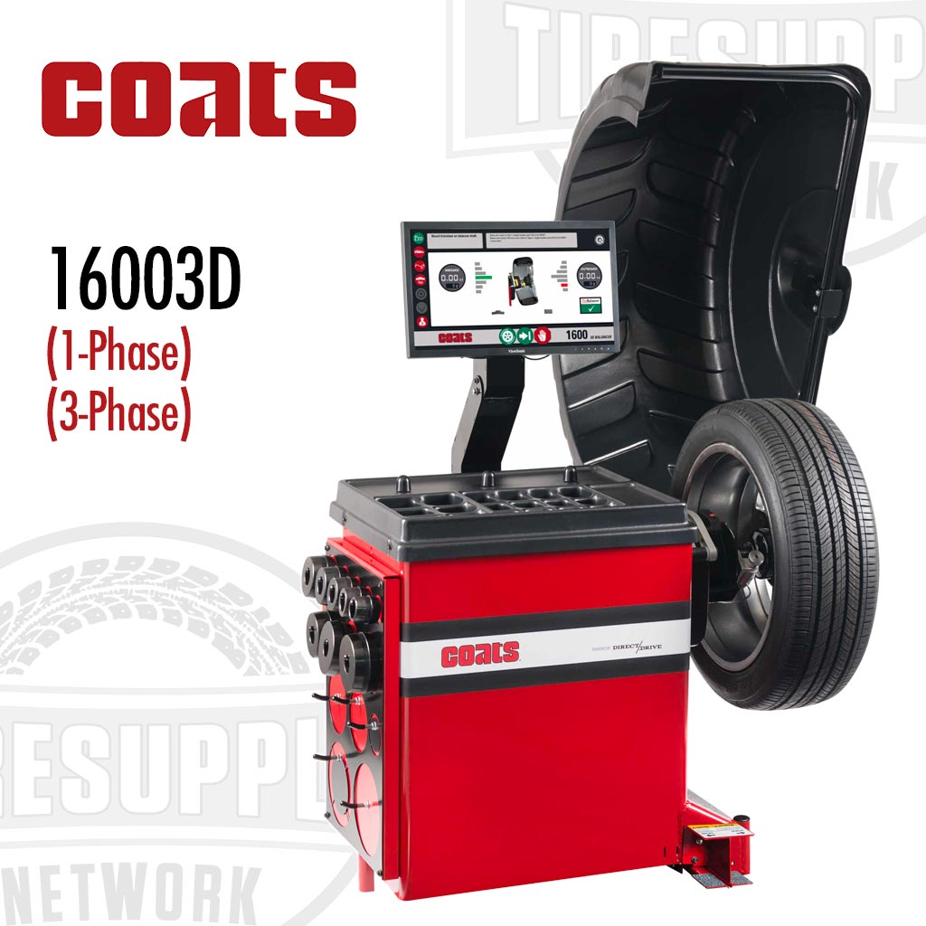 Coats | 1600 3D Direct Drive Wheel Balancer | 1-Phase or 3-Phase (80016003D*)