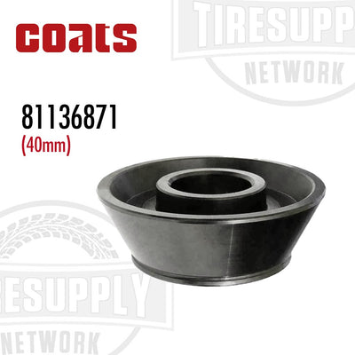 A black rubber cone adapter with the branding 'COATS' and the product number '81136871 (40mm)' displayed on it.